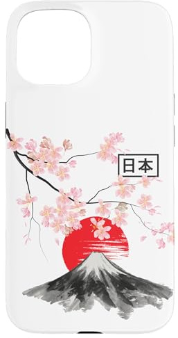 Fleur de cerisier vintage Fuji Sakura - Art japonais Coque pour iPhone 15
