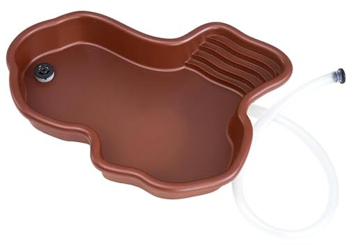 Generisch Große Reptilien Wasserschale, Schildkröten Wasserschal, Futternapf für Reptilien, Schildkröten Badebecken mit Rampe und Sonnenplattform, Reptilien Badebecken für Schildkröten Schlangen