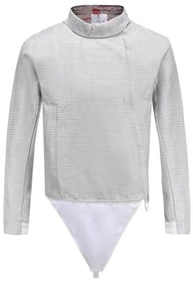 HXYhydrypd Elektrischer Fechtsäbel Lamé, Fechtausrüstung für Männer und Frauen, Nicht Waschbare Metalljacke für Den Elektrischen Fechtsport, Fecht-Lamé(52#)