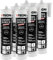 TECPO Lot de 6 tubes de colle pour vitres Quickly-Safe - 290 ml - Polymère MS sans apprêt avec technologie de colle et de mastic - Colle élastique résistante aux intempéries pour coller et sceller
