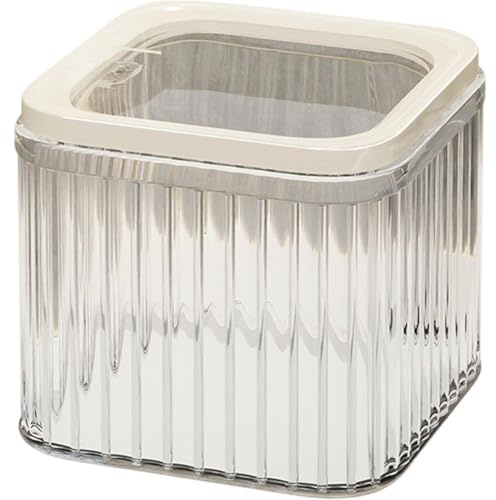 HiyyFloy Porte-dosettes De Café en Plastique De Grande Capacité, Récipient À Bonbons avec Couvercle, Boîte De Rangement Transparente en Pet, Pot pour Capsules De Café, Bonbons, Biscuits