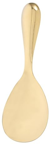 Cucchiaio da Riso Design Oro Elegante, in Acciaio Inox 304 | Impugnatura Ergonomica, Finitura Lucida, Uso Versatile, per Riso, Zuppe e Servizio in Cucina