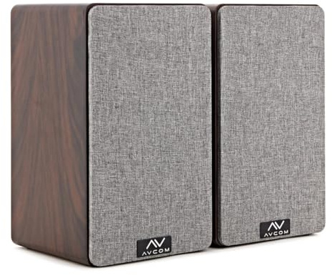 AVCOM Passive Bookshelf Speakers 6-inch 2 x 50W (Walnut)