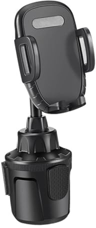 Hemobllo Supporto Telefono Auto Portabicchiere Nero con Rotazione in Abs Montaggio Facile per Esperienza di Comoda e Sicura