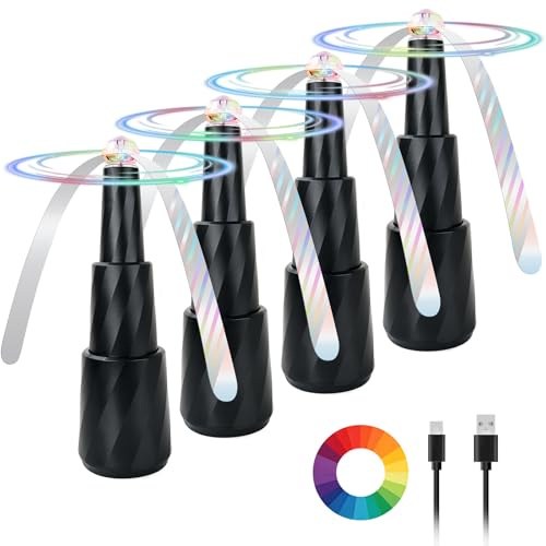 RYACO 4 unidades de repelente de moscas, ventiladores portátiles para moscas, extensibles y suspendibles y silenciosos, para cocina, restaurantes, camping