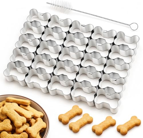 25 Cavity Dog Bone Cookie Cutter, Dog Bone Cookie Cutters