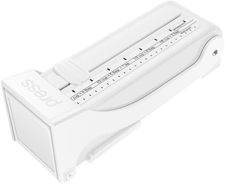 Foppla Butter Slicer Cutter with Adjustable Thickness Stainless Steel Wire, Airtight Storage Box with Lid, Butter Dispenser and Container for Kitchen, Fridge, Countertop(white)