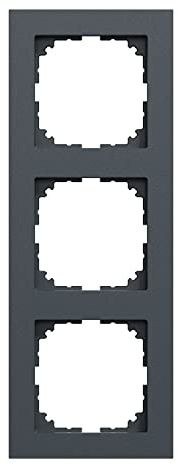 Schneider Electric Merten M-Pure-Rahmen, 3-fach, MEG4030-3614 | Für Steckdosen und Schalter, anthrazit