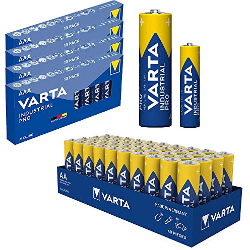 Varta Batterie Set 40 Stk AA Mignon + 40 x AAA Micro Alkaline Industrial Quality