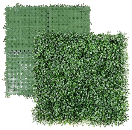 NatraHedge Pannelli siepe di bosso Artificiale, 50,8 x 50,8 cm (Confezione da 12)