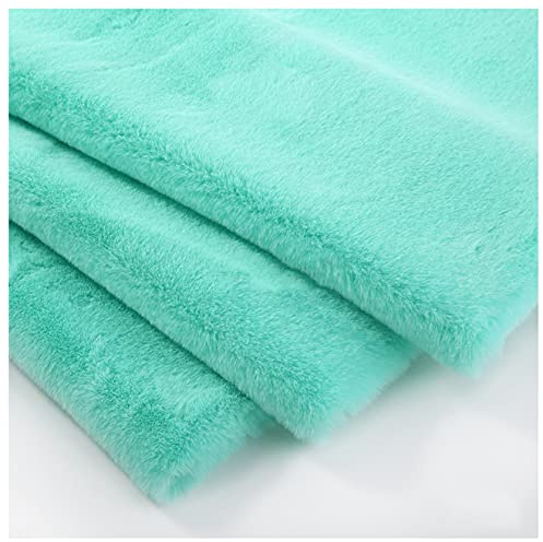 Hjb Tela de Piel Sintética 160x50cm Tela de Piel Artificial Suave Peluda de Pelo Corto para Cojín Sofá Funda de Almohada Costura Manualidades Ropa Juguete Manta Disfraz(Color:7)