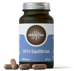 HIFAS DA TERRA - HIFAS-Equilibrium Extractos de Hongos Puros de Reishi, Melena de León y Cordyceps para Equilibrar el Bienestar Físico y Emocional - Bote 60 Cápsulas