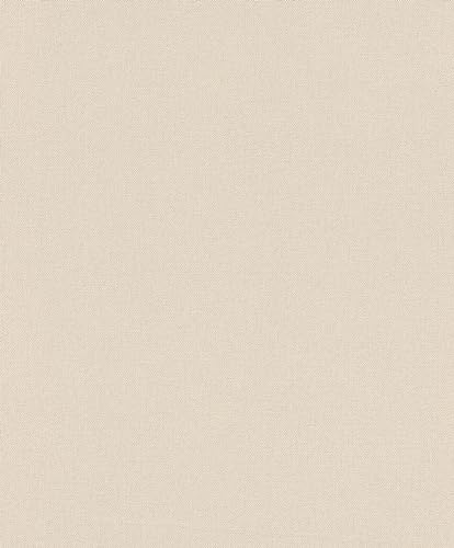Rasch Tapeten 633771 - Unitapete aus Vlies in Hellbeige aus der Kollektion Color your life - 10,05 m x 0,53 m (LxB)