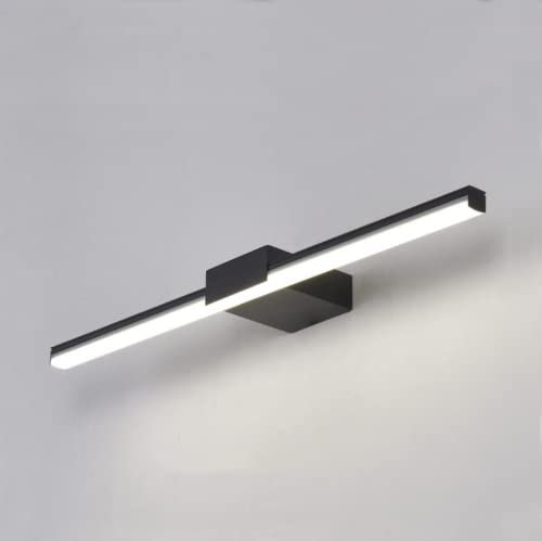 SSNCcNC Spiegelleuchte Schwarz Spiegellampe 8W LED Wandleuchte 40 cm Wasserdicht Schranklampe Badezimmer Badlampe Aluminium Make Up Spiegel Licht Für Spiegel Badspiegel Lampe Neutrales Licht 4500K
