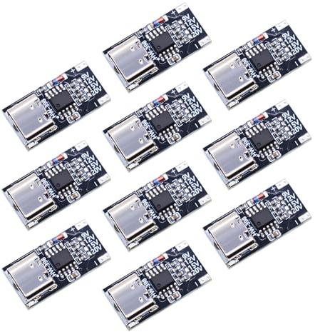 PD/QC/AFC Decoy Board AYWHP 10 Stück Typ C USB Schnelllade Decoy Trigger Modul 9V 12V 15V 20V Boost Netzteil Ändern Modul Ladegerät Bord