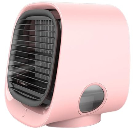 Aira Breeze Luftkühler, 2025 Neu Aira Breeze Klimagerät, Tischventilator Mit Wasserkühlung, Klimaanlage Ohne Abluftschlauch, Multi-Winkel-Windrichtung Einstellung (Rosa)