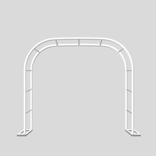 Treillis d'arche de jardin en métal – 80-350 cm de large pour extérieur solide et pergola ronde pour plantes grimpantes et vignes – Pergola en métal vert (L120 x l 40 x H220 cm)