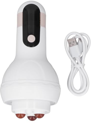Masseur abdominal électrique Professionnel de massage du nombril automatique pour la santé digestive post-partum Femmes enceintes portables 9x17cm (Blanc)