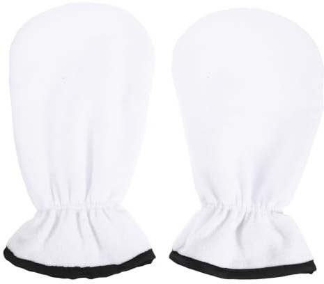 Guanti esfolianti con oli essenziali e maschere termiche nutrienti, design elastico e olio essenziale infuso per esfoliazione e nutrimento, ideali per la cura delle mani, cera esfoliante Th
