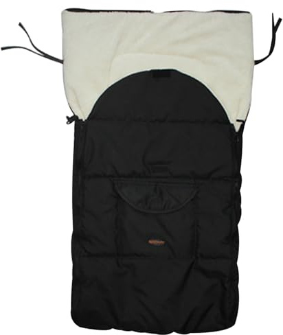 Chancelière pour Poussette, Sac de Couchage Chaud et Confortable avec Doublure en Peluche, Housse multifonctionnelle à Fermeture éclair pour l'hiver, la Plupart des poussettes
