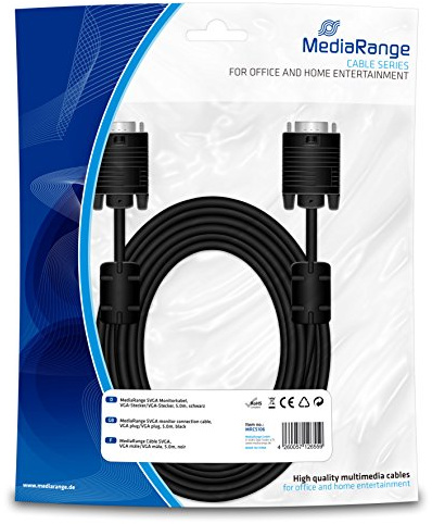 Mediarange 813114 mrcs106 cavo vga nero