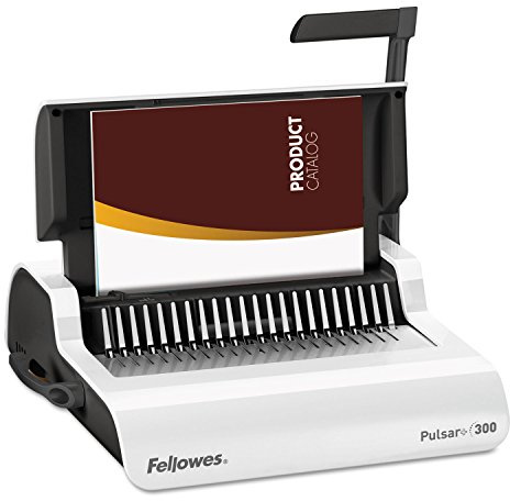 Fellowes 5006801 Comb Binding Machine, 300 Sht Cap, White