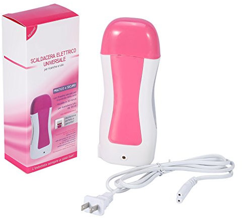 Brrnoo Waxing - Scaldacera per riscaldatore a cera per cartucce di cera, macchina per la depilazione della pelle di cera rullo epilatore riscaldatore a rullo di cera cartuccia (EU)