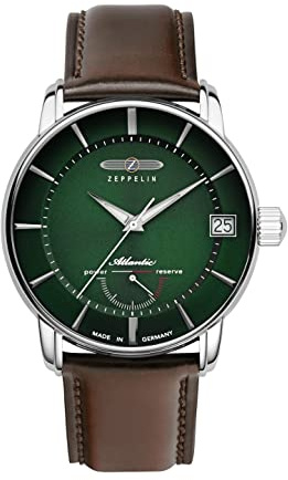 Zeppelin Atlantic ed. limitada Herren Uhr analog Automatik mit Leder Armband 8416-4