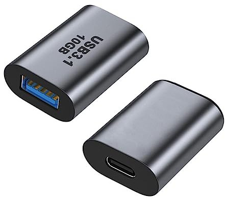 CY Adaptateur USB-C USB 3.1 Type C Femelle vers USB 3.0 A Femelle Adaptateur de Données 10Gbps Puissance de Données pour Ordinateur Portable Tablette Téléphone