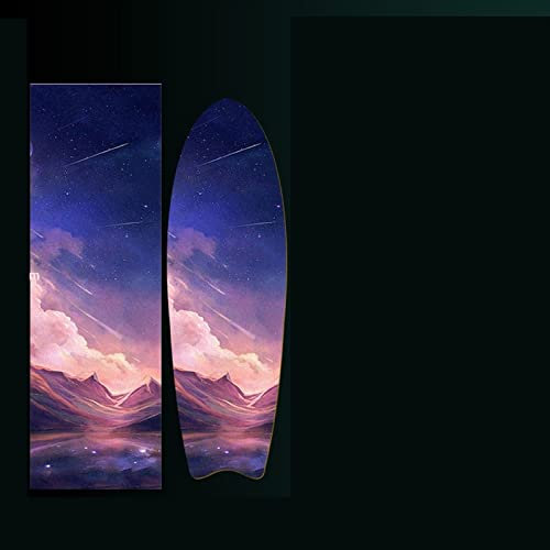 FEETOX Skateboard Klebeband 84 * 23cm(33.46X9.45inch) Skateboard Grip Tape Skateboard Aufkleber Bubble Free Waterproof Longboard Griptape Skateboard Grip Tape AC008 Skateboard Aufkleber