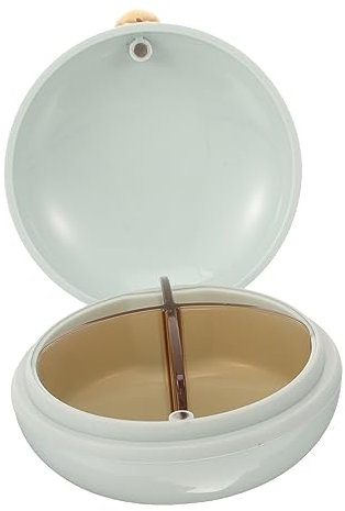 Alipis 4pezzi Organizer Portatile Per Pillole Con Scomparti Rimovibili e Ottima Tenuta Per Viaggi e Uso Quotidiano Contenitore Compatto Per Medicinali Gioielli e Accessori Island