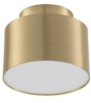 Lindby LED Aufbauleuchte gold Ø 11 cm, Aufbaustrahler Deckenspot 15W Deckenaufbauspot Deckenstrahler Deckenlampe Strahler Spot Downlight