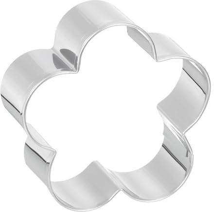 QUARKZMAN 1pz 1 x 2.6 x 2.6 TagliaBiscotto per Cottura Acciaio Inox Argento Tono Fiore Forma