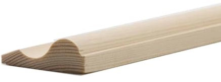 2.4m (8') Pine Panel Moulds Mouldings Broken Ogee Architrave Dado Rail Timber Edging Trim Wall Panelling Paneling Kit (20)