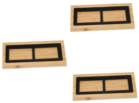 Uonlytech 3sets Sharpening Stone Base Whetstone Support Holder for Japanese Whetstone Knife Sharpener Turning Accessories