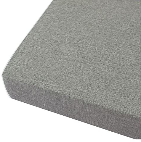 Sitzkissen aus Memory-Schaum für Sessel, rutschfestes Kissen für ultimativen Komfort, perfekt für drinnen und draußen, Auto, Büro und Sofa, 50 x 50 x 8 cm, Dunkelgrau