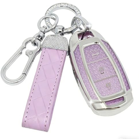 SparkleJoy Autoschlüssel Hülle Glitzer Kompatibel mit Hyundai i10 i20 i30 i20N i30N Santa Fe IG Grandeur Kona Elantra Tucson Accent Solaris Schlüssel，TPU Silikon Schutzhülle Cover - Smart Key