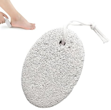 Pumice Stone for Feet/Hands/Body, Natural Lava Pumice Stone for Dead Hard Skin Removal, Foot Scrubber, White Calluse Remover, Foot File for Men/Women for Exfoliation (1pcs)