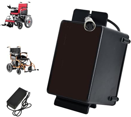HJGHY GX 20,24V 10Ah, 24 Volt Lithium Battery Pack 24V 10Ah 12Ah 15Ah 20Ah Electric Wheelchair Lithium-ion Battery Replacement Lead Acid Replacement Batteries with Charger