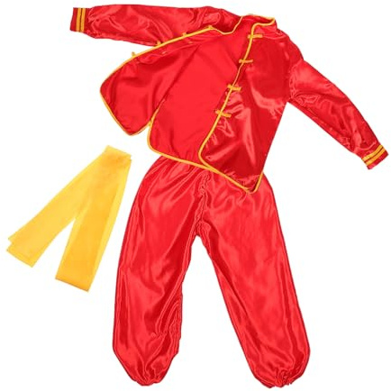 VALICLUD Uniforme de Competición Diseño Auténtico y Elegante para Niños de Kung Fu en Poliéster Ropa de Entrenamiento y Atuendo para Actuaciones de Artes Marciales