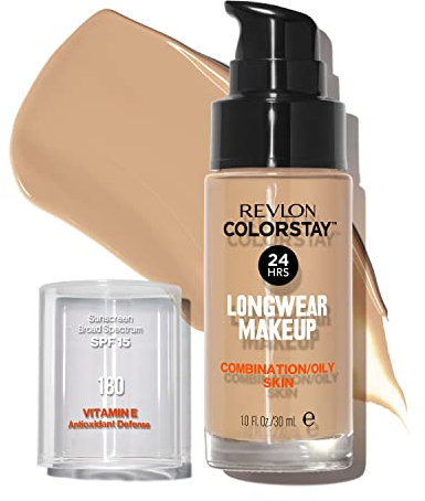 Revlon ColorStay Makeup Foundation for Combination/Oily Skin - 30 ml, Sand Beige
