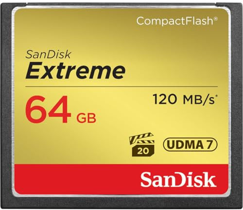 Sandisk Extreme CompactFlash Memory Card - 64 GB (SDCFXS-064G-A46)