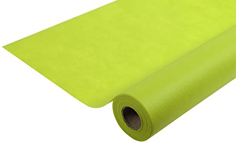 Pro Nappe - Cod. R785031I - Tovaglia monouso in tessuto non tessuto Spunbond - Rotolo 1,20 x 50 Mt - Materiale antistrappo, idrorepellente e facile da pulire - Verde kiwi