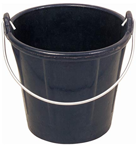 KS Tools 140.0037 Seau maçon modèle Français en caoutchouc synthétique 13 litres