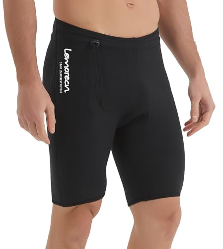 Lemorecn Wetsuits Pants Shorts 3mm Neoprene Canoeing Swimming Pants(1035-L)