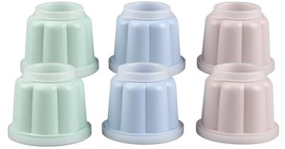 Dr. Oetker postres Individuales con Tapa Pudding-Molde gelatina, en plástico, Ca. 150ml, 7,5x7,5x6,5cm, 6uds, Surtidos en Rosa, Verde Agua y Celeste, 7.5 cm, 6 Unidades, 1799
