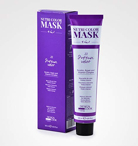 DESIGN LOOK NUTRI Color Mask 4 IN 1 Intense Violet 120ML, Único, Estándar