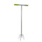 KINZO GARDEN Gartenkralle – Unkrautstecher Ergonomischer Griff – Unkraut Entferner Gerät Kultivieren - Gartengeräte für Unkraut – 96 x 38 cm – Gartenwerkzeug Robuster Stahl – Grün/Silber