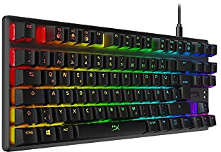 HyperX , USB-A, Alloy Origins Core – RGB Mechanische Gaming Tastatur, Tenkeyless, HyperX Red switches (DE layout)