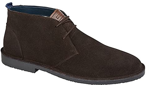 Roamers - Botas Chukka Ante Hombres (42 EU) (Marrón Oscuro)